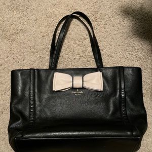 Kate spade leather tote with large bow